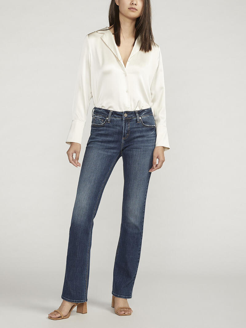 Elyse Mid Rise Slim Bootcut Luxe Stretch Jeans