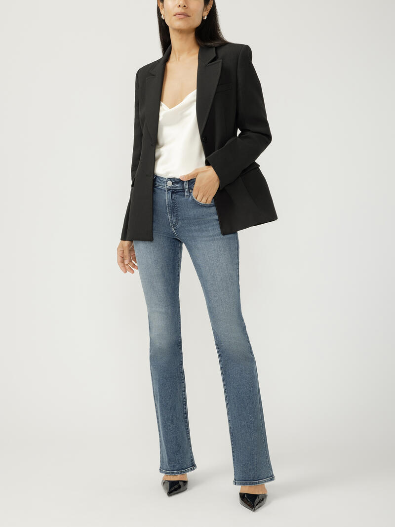 Most Wanted Mid Rise Skinny Flare Jeans