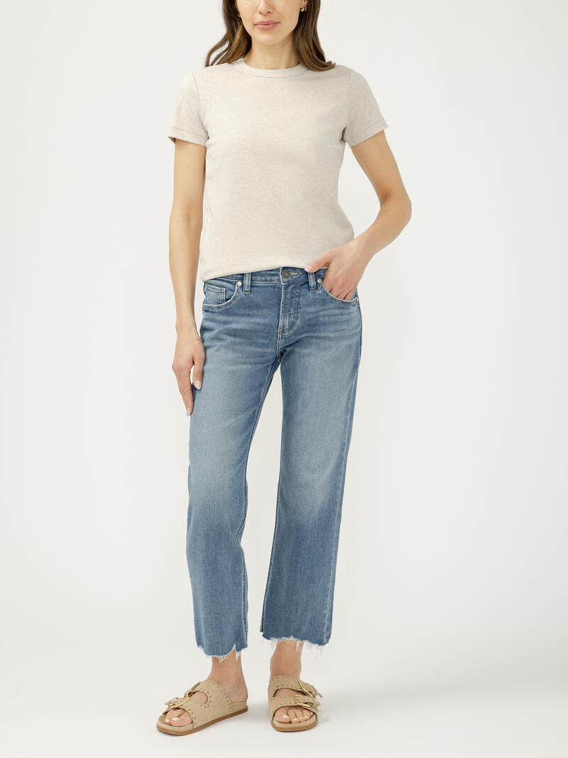 Chelsea Mid Rise Straight Leg Jeans