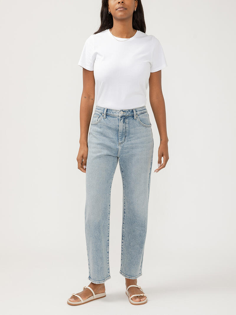 90s Relaxed Mid Rise Straight Leg Ankle Jeans