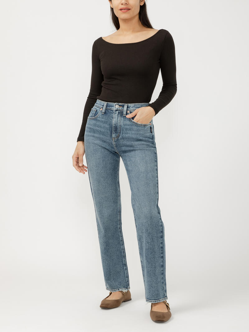Highly Desirable High Rise Straight Leg Jeans