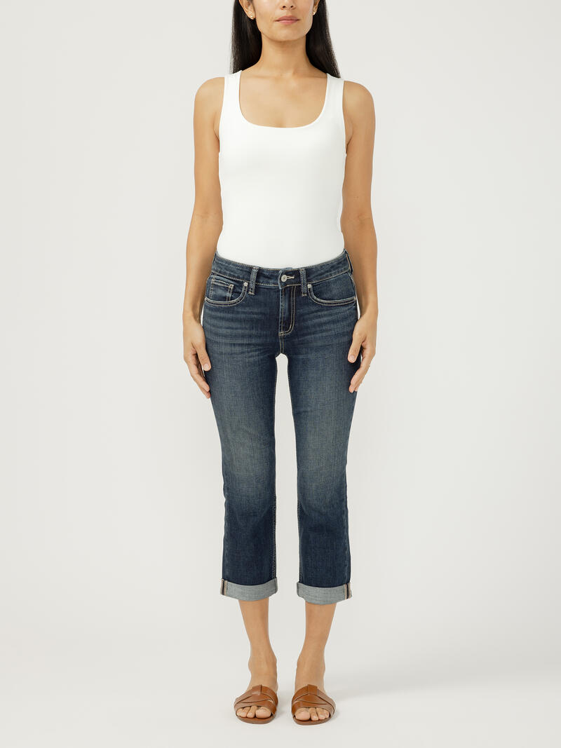 Suki Mid Rise Americana Luxe Stretch Capri