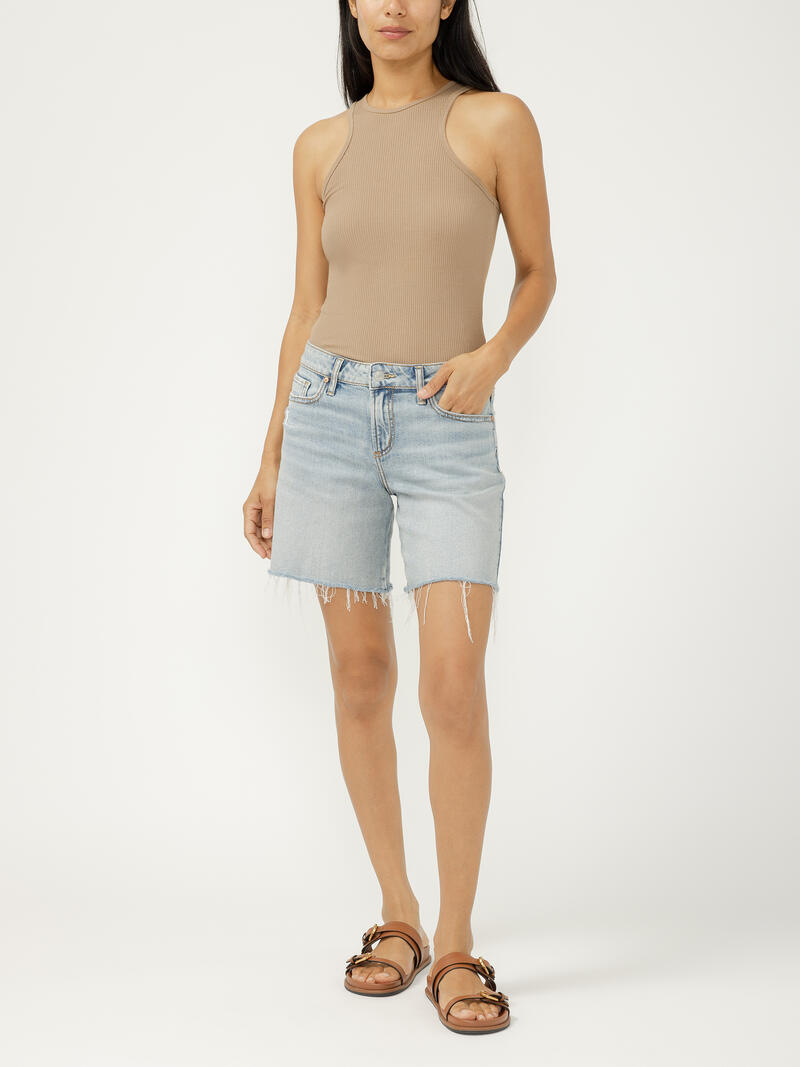 Suki Mid Rise Long Shorts