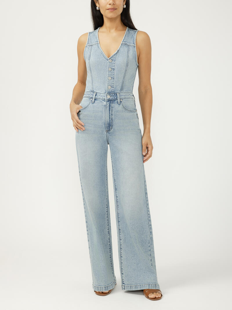 Wide Leg Vest Jumpsuit