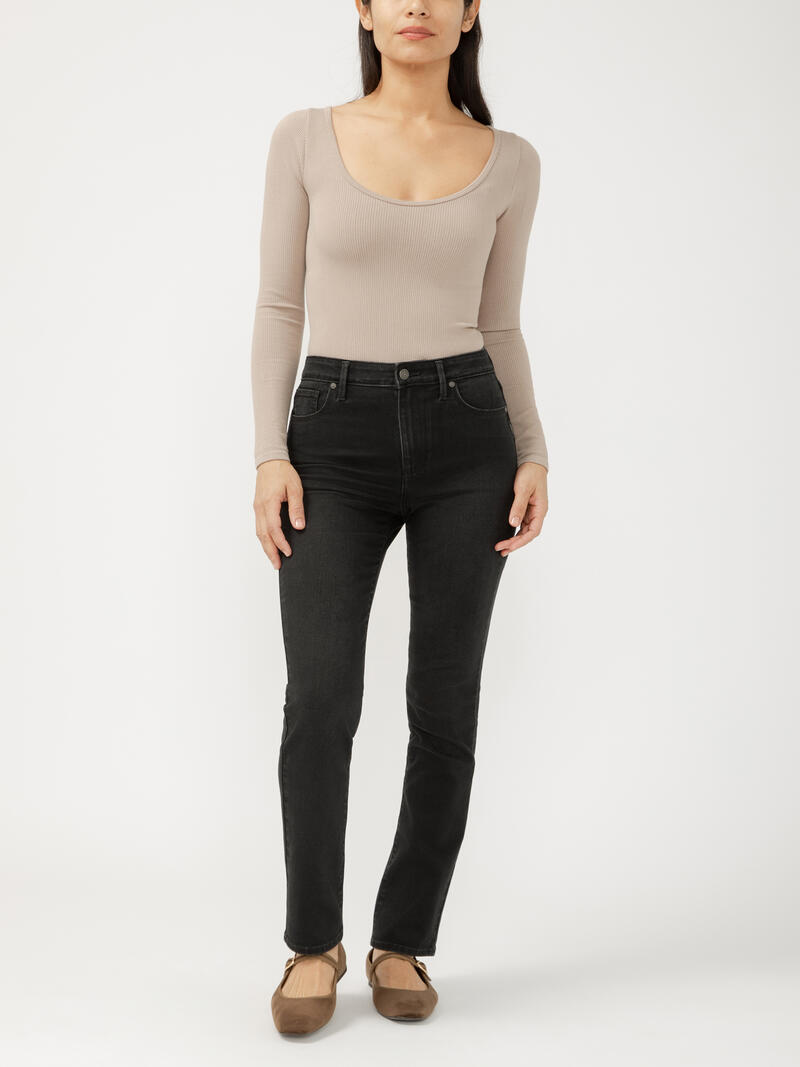 Isbister High Rise Straight Leg Luxe Stretch Jeans