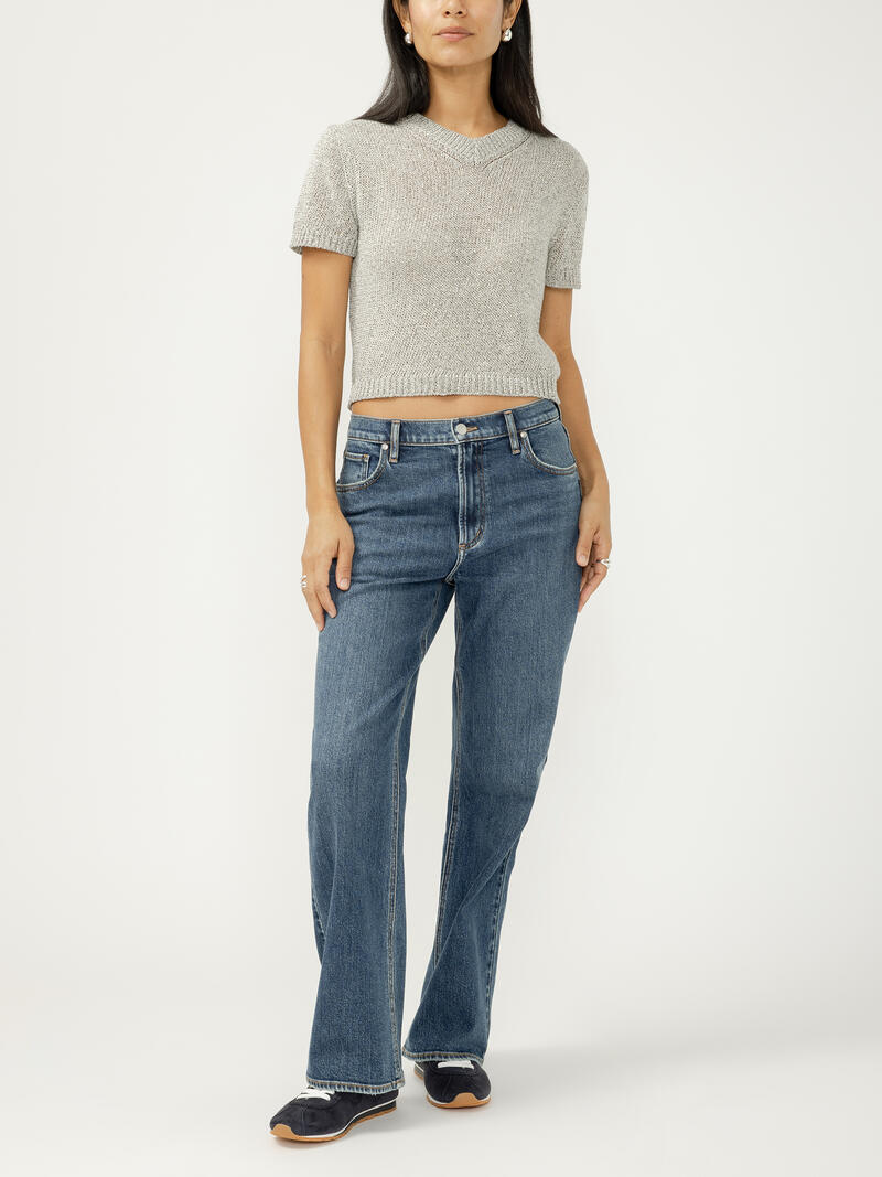 90s Mid Rise Baggy Bootcut Jeans