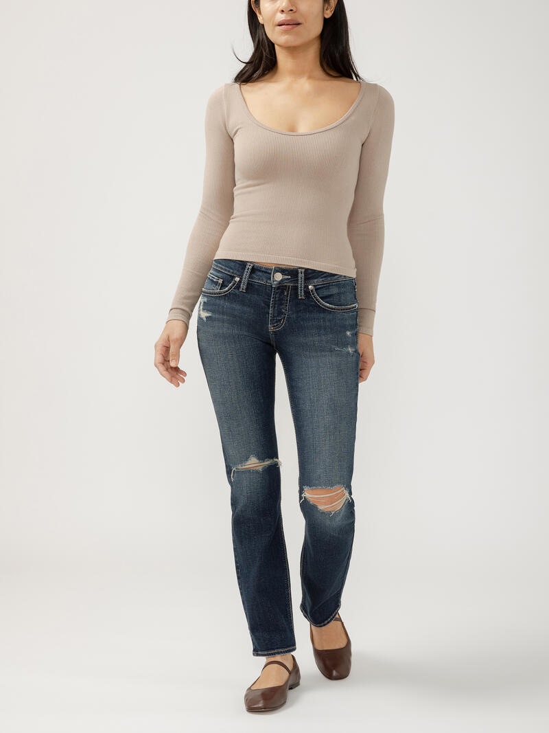 Britt Low Rise Straight Leg Jeans