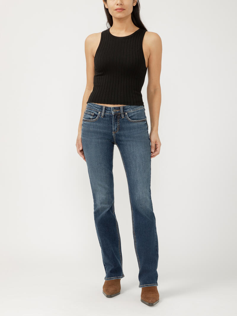 Suki Mid Rise Slim Bootcut Jeans