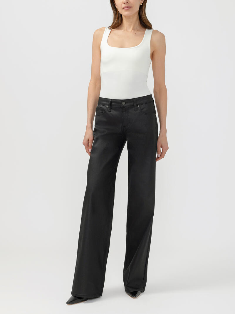 Suki Wide Leg Coated Jeans