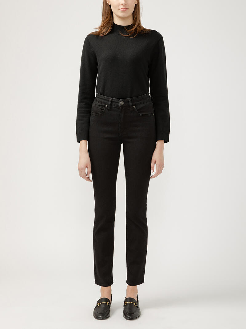 Avery High Rise Straight Leg Luxe Stretch Jeans