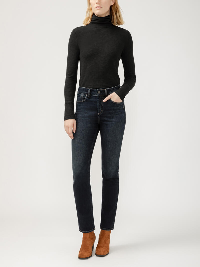 Avery High Rise Straight Leg Jeans