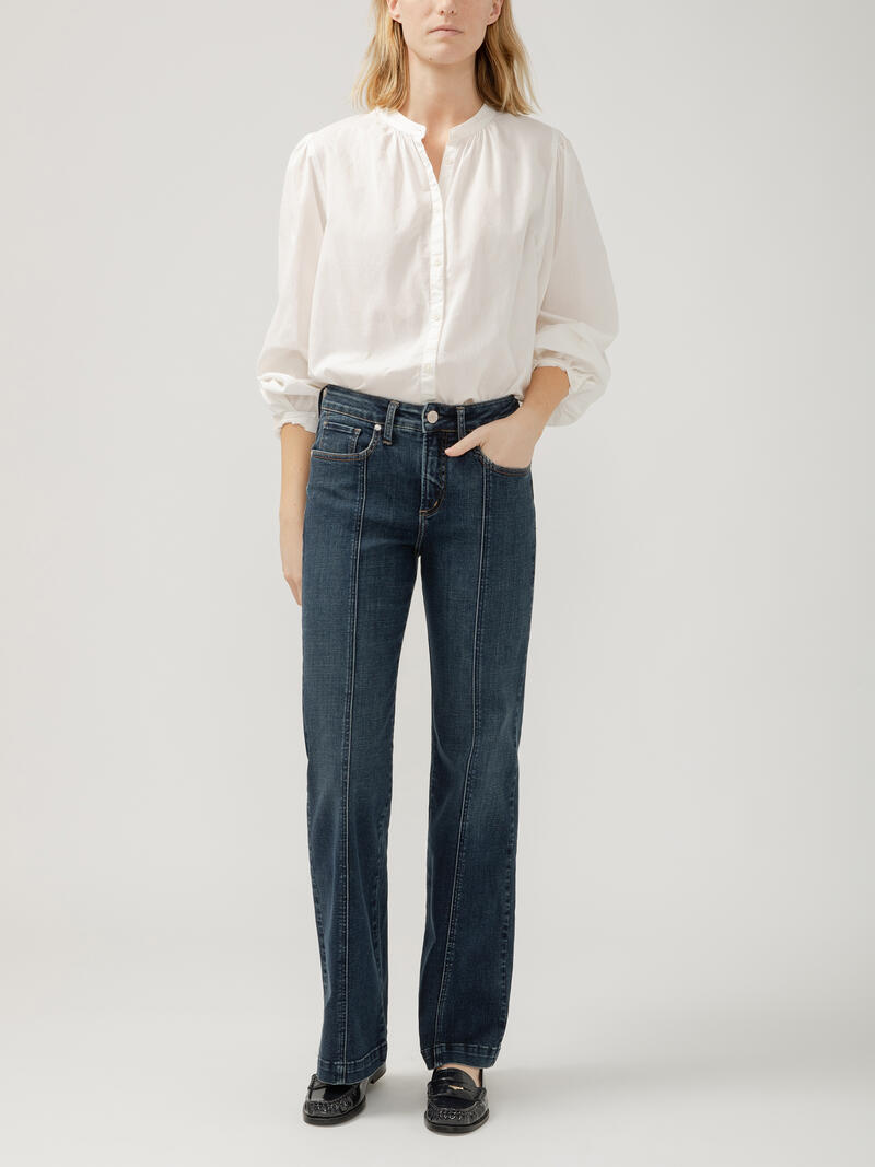 Avery High Rise Trouser Leg Jeans