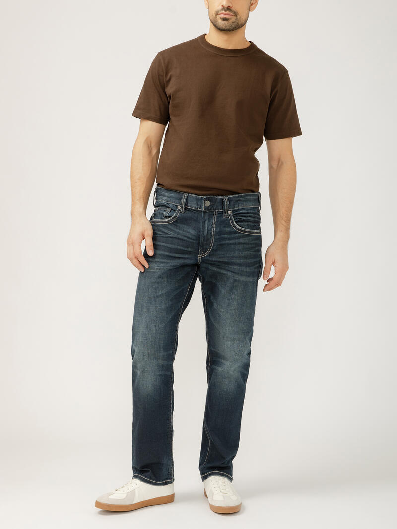 Eddie Relaxed Fit Slim Straight Leg Jeans