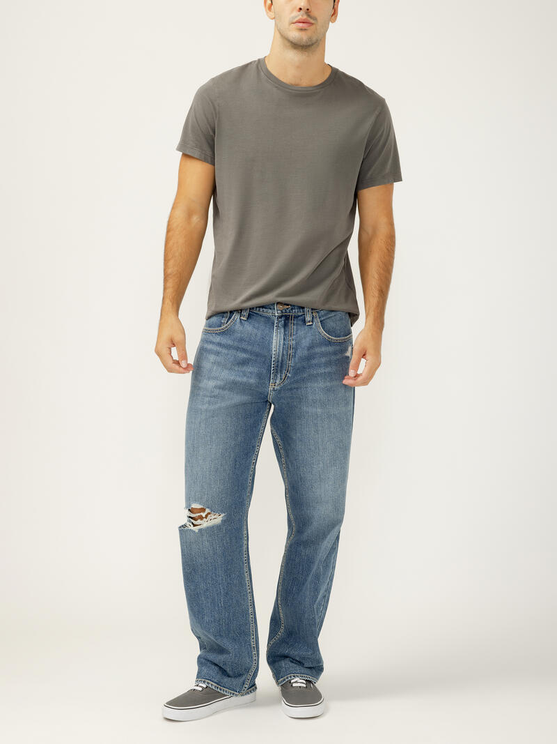 Relaxed Fit Straight Leg Jeans