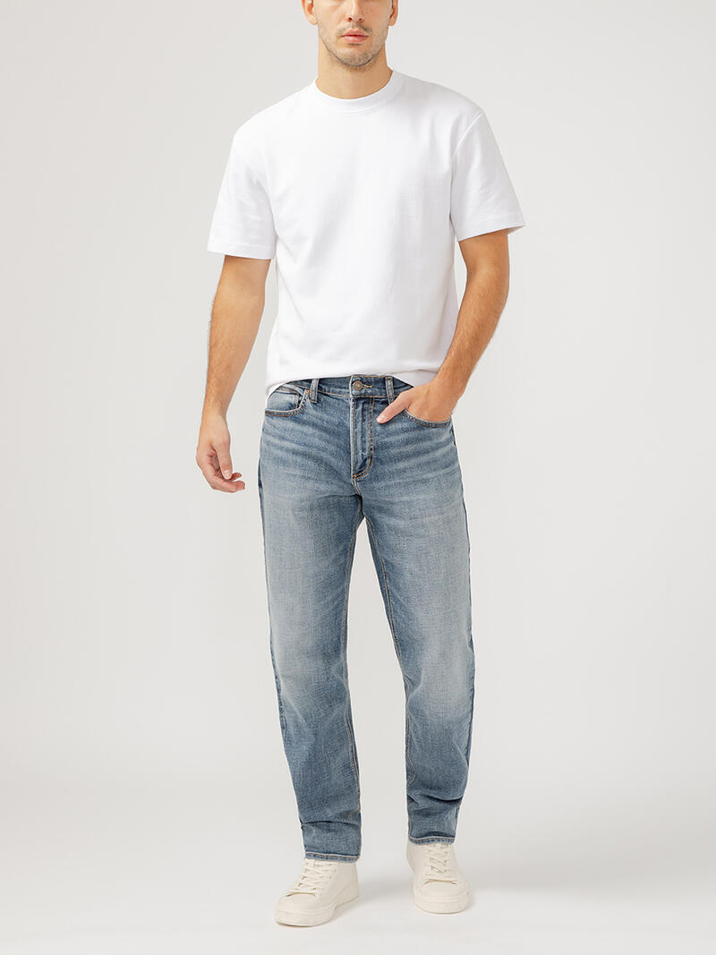 Eddie Relaxed Fit Slim Straight Leg Luxe Heritage Jeans