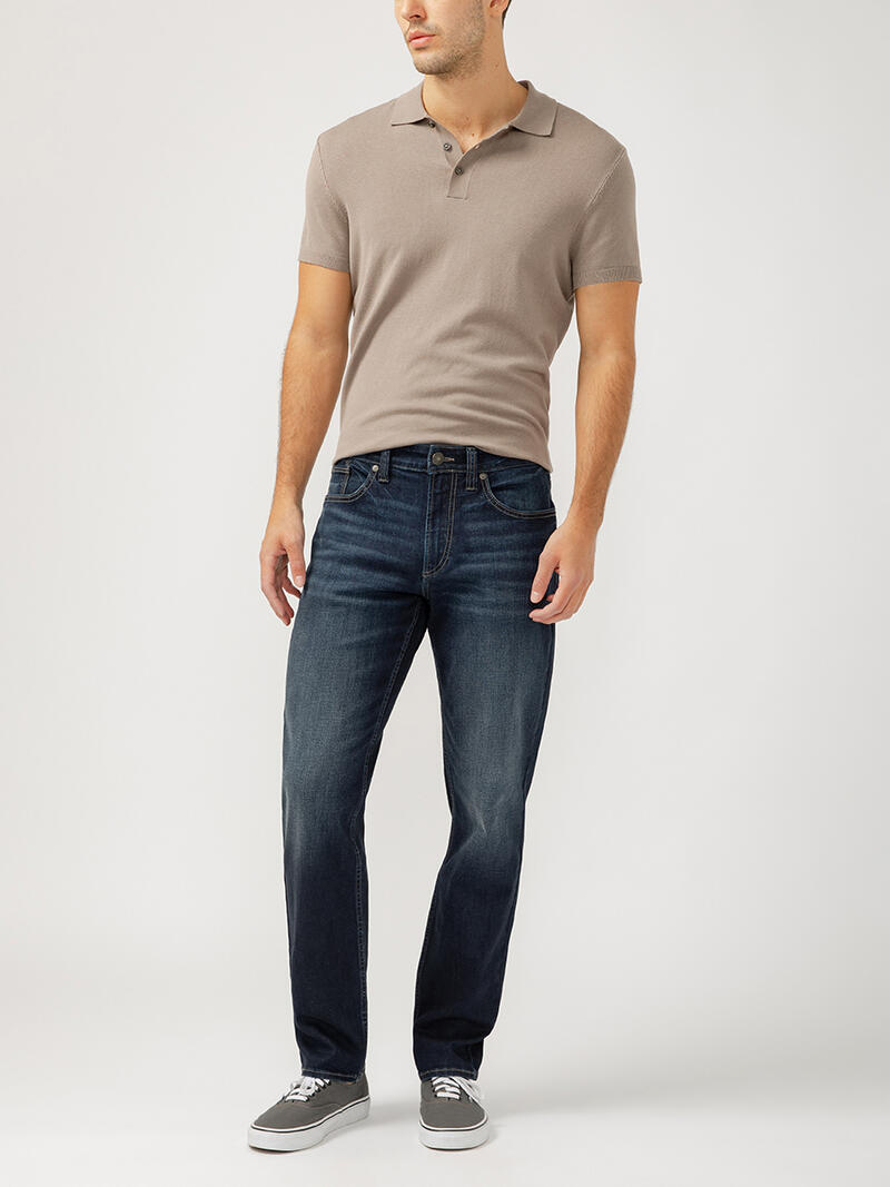 Eddie Relaxed Fit Slim Straight Leg Jeans