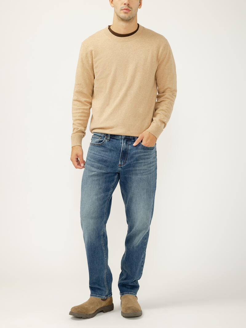 Eddie Relaxed Fit Slim Straight Leg Jeans