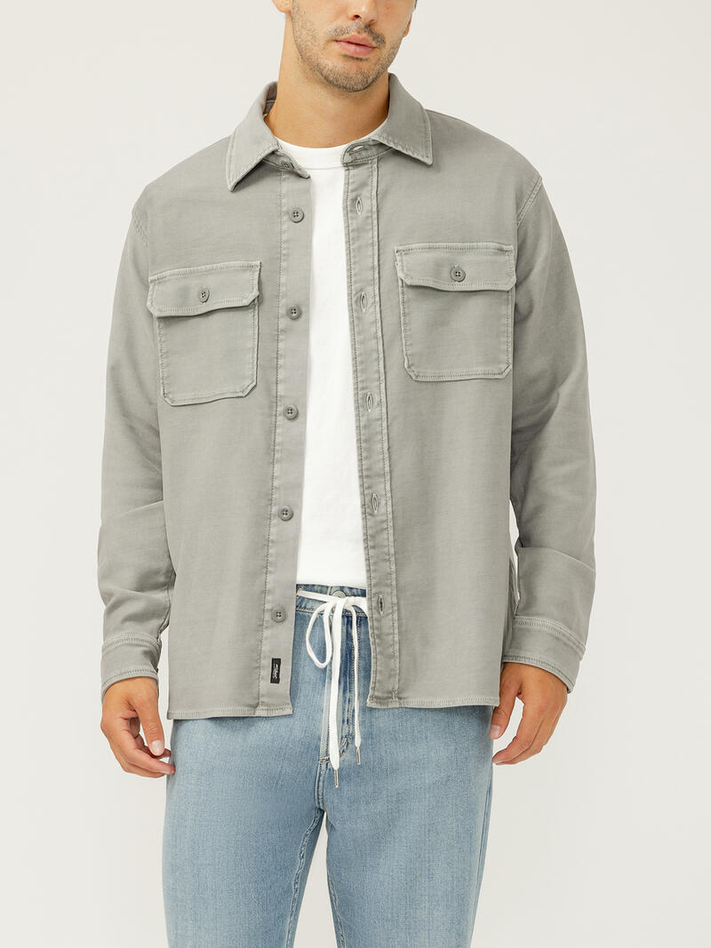 Knit Flex Button-Up Shirt