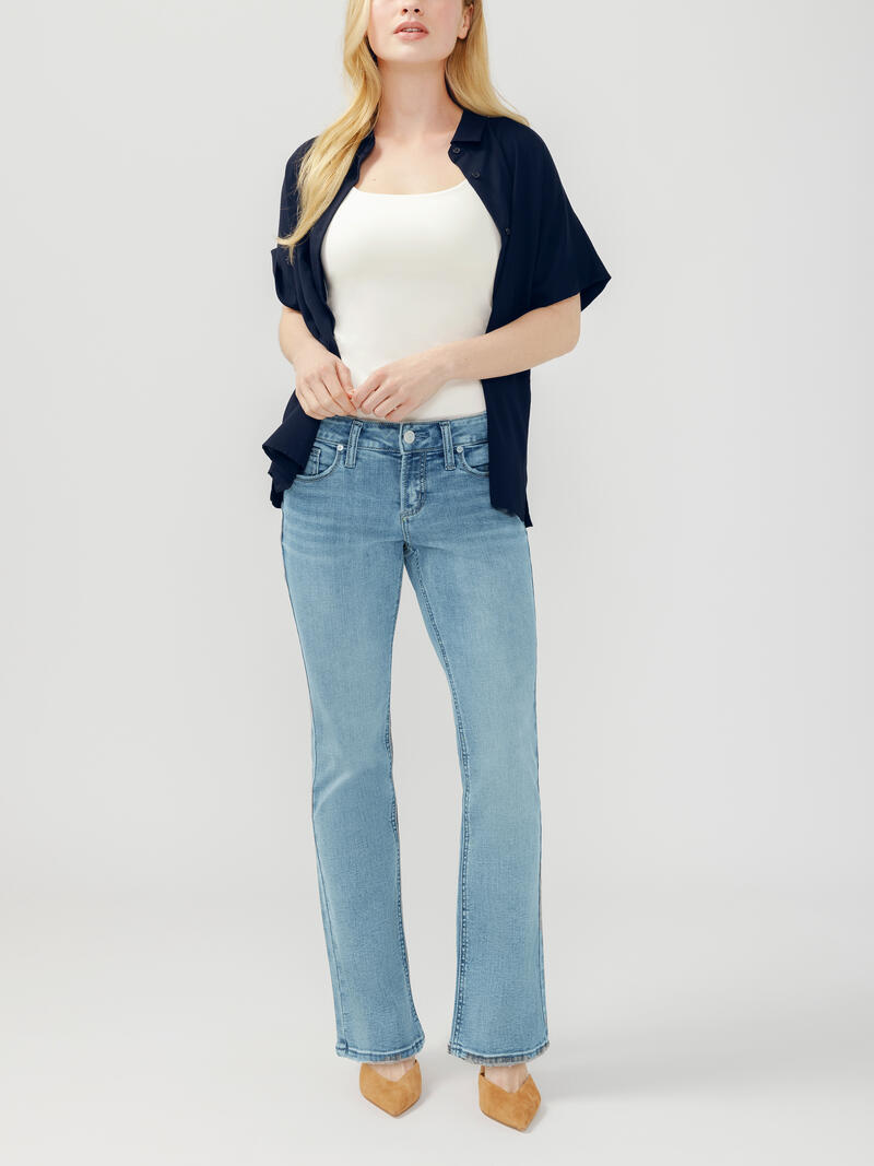 Elyse Slim Bootcut Jeans Petite