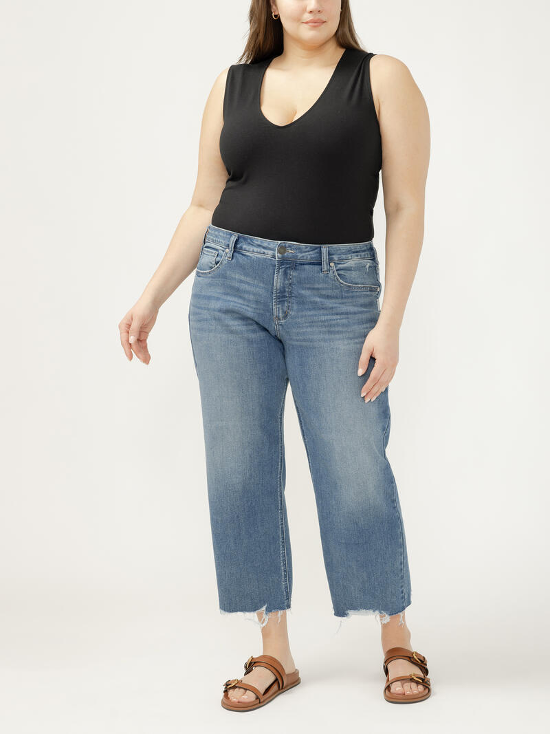 Chelsea Mid Rise Straight Leg Jeans Plus Size