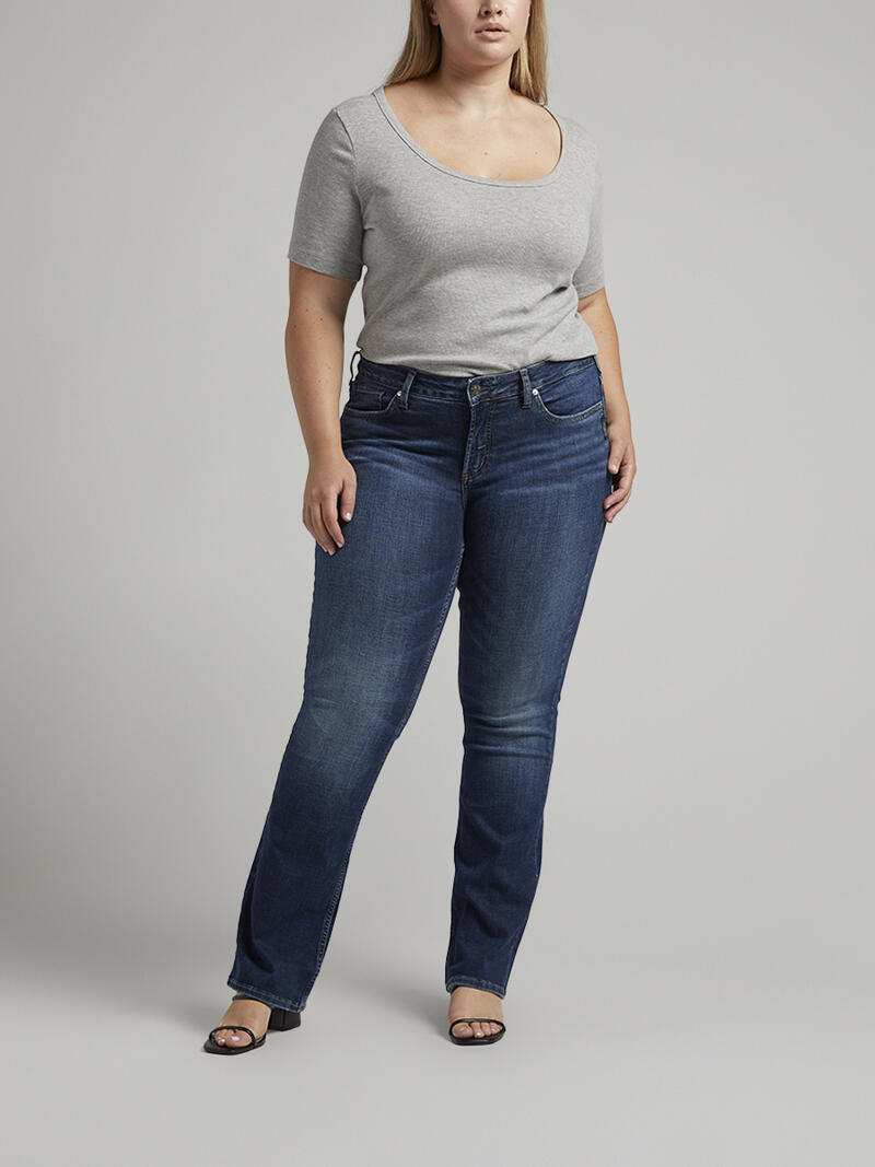 Suki Mid Rise Slim Bootcut Jeans